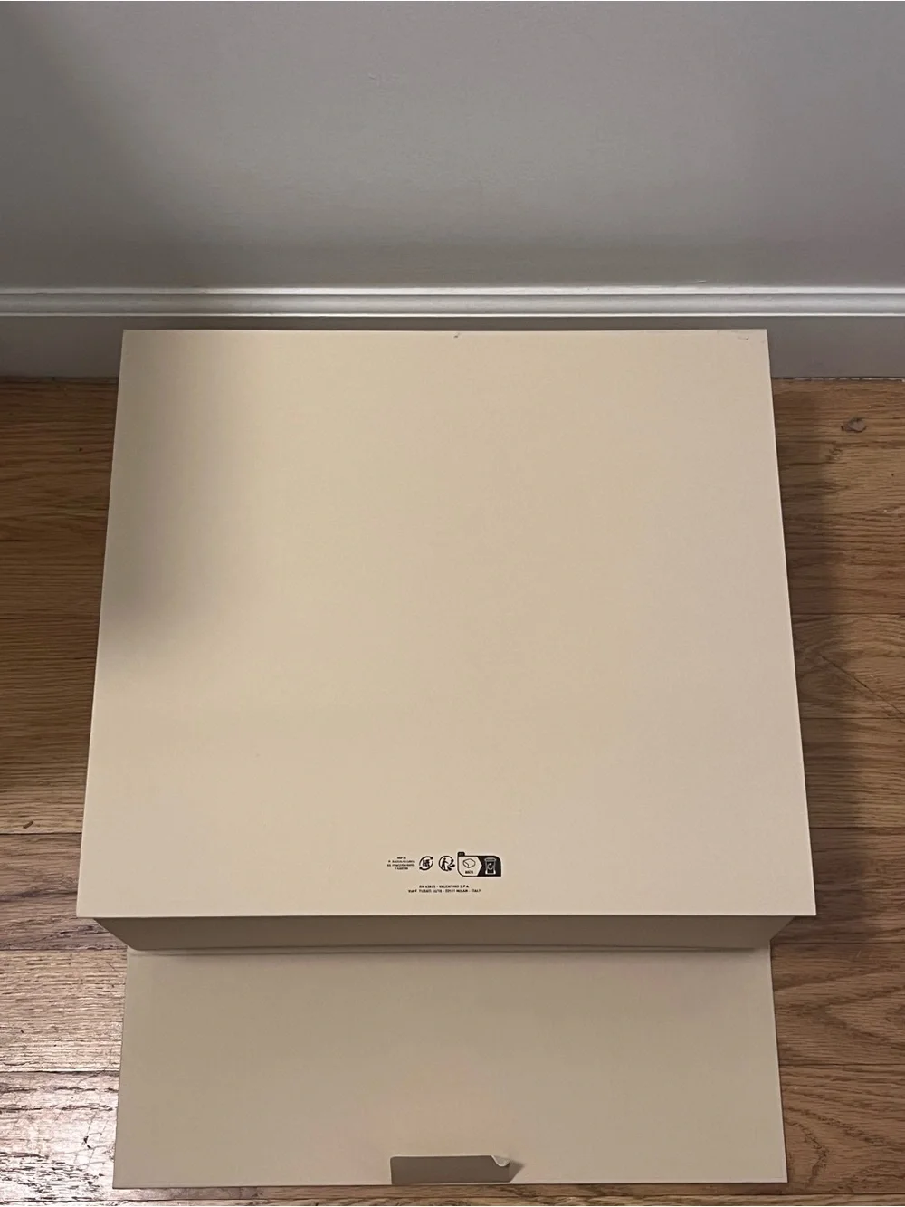 Valentino Cream Box with Black Logo